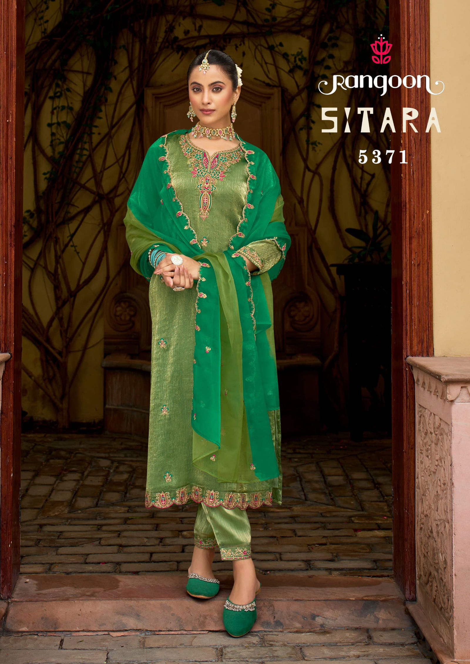 Sitara By Rangoon Burberry Silk Designer Kurti With Bottom Dupatta Wholesale Price In Surat
